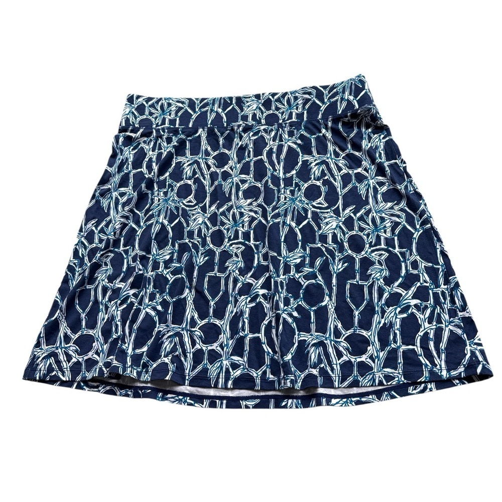 Lilly Pulitzer Brenna knit High Tide print A-line skirt Size XL